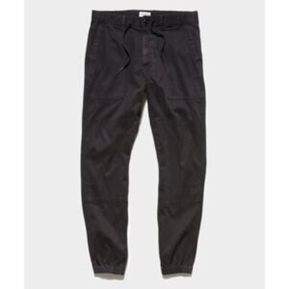 Todd Snyder Relaxed Fit Italian Stretch Pants, Black, Mens Size L, (32-36)